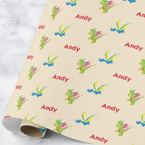 Custom Dragons Wrapping Paper Roll - Large (Personalized)