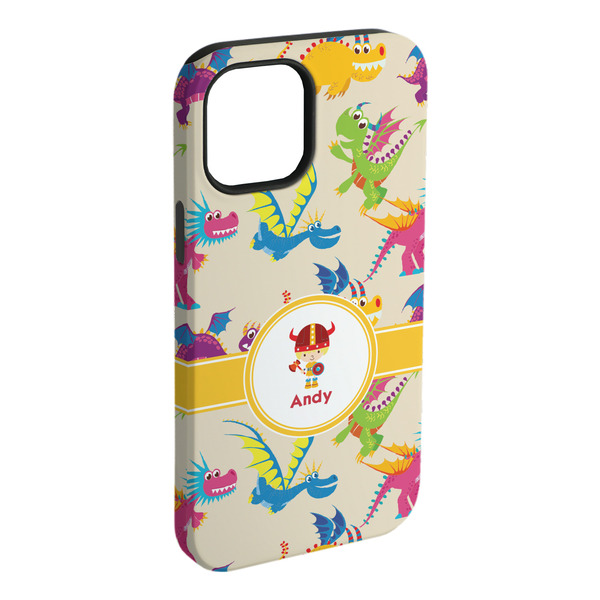 Custom Dragons iPhone Case - Rubber Lined (Personalized)