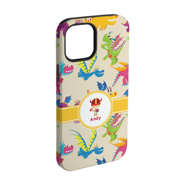 Custom Dragons iPhone Case - Rubber Lined - iPhone 15 (Personalized)