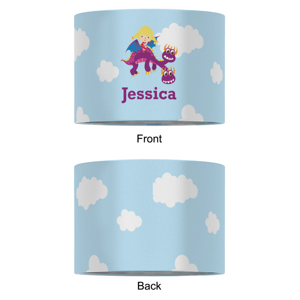 Girl Flying on a Dragon 12" Drum Lampshade - APPROVAL (Fabric)
