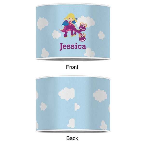Girl Flying on a Dragon 12" Drum Lampshade - APPROVAL (Poly Film)