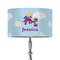 Girl Flying on a Dragon 12" Drum Lampshade - ON STAND (Fabric)