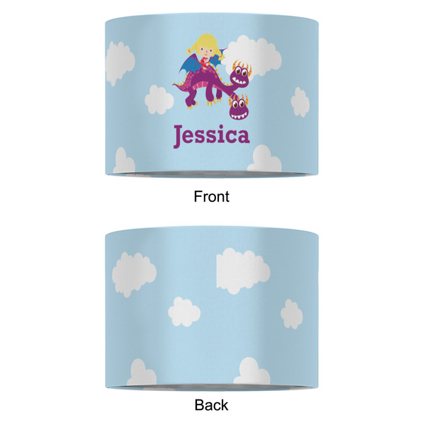 Girl Flying on a Dragon 16" Drum Lampshade - APPROVAL (Fabric)