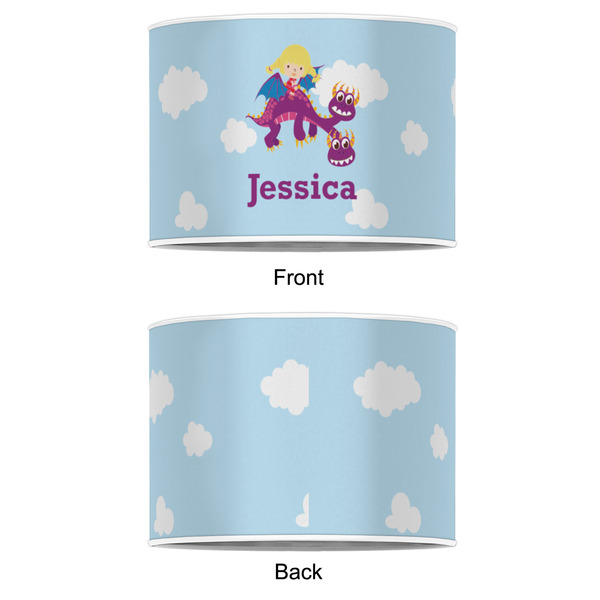 Girl Flying on a Dragon 16" Drum Lampshade - APPROVAL (Poly Film)