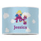 Girl Flying on a Dragon 16" Drum Lampshade - FRONT (Poly Film)
