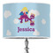 Girl Flying on a Dragon 16" Drum Lampshade - ON STAND (Poly Film)