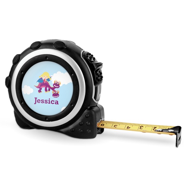 Custom Girl Flying on a Dragon Tape Measure - 16 Ft (Personalized)