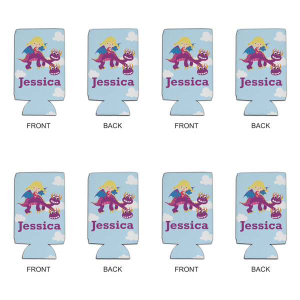 Girl Flying on a Dragon 16oz Can Sleeve - Set of 4 - APPROVAL