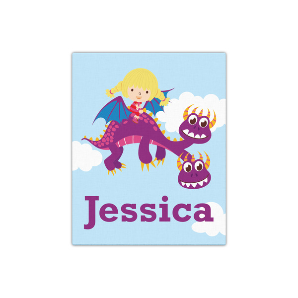 Girl Flying on a Dragon 16x20 - Canvas Print - Front View