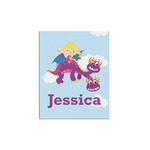 Girl Flying on a Dragon Poster - Multiple Sizes (Personalized)