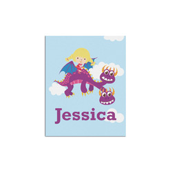 Girl Flying on a Dragon Poster - Multiple Sizes (Personalized)