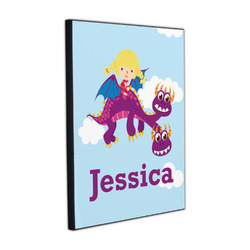 Girl Flying on a Dragon Wood Prints (Personalized)
