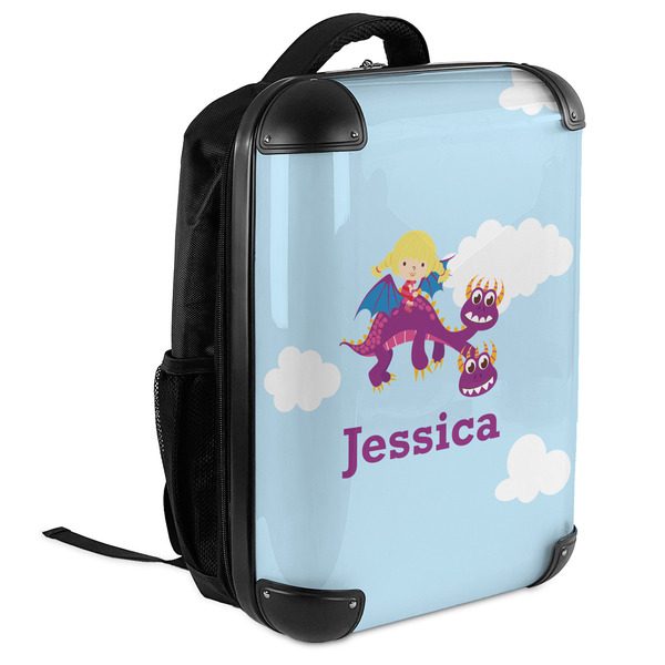 Girl Flying on a Dragon 18" Hard Shell Backpacks - ANGLED VIEW