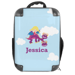 Girl Flying on a Dragon Hard Shell Backpack (Personalized)