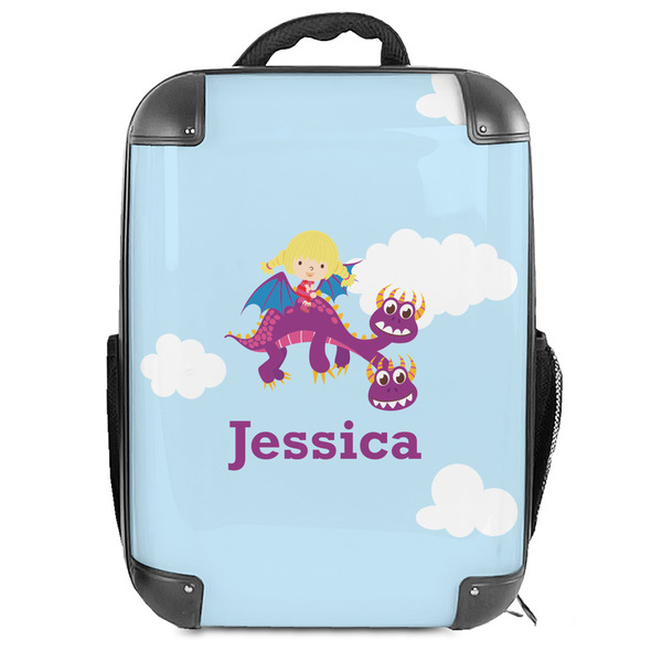 Custom Girl Flying on a Dragon Hard Shell Backpack (Personalized)