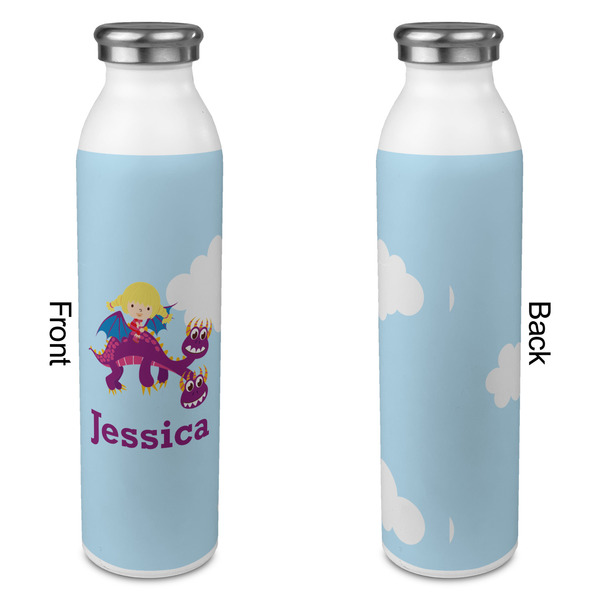 Girl Flying on a Dragon 20oz Water Bottles - Full Print - Approval