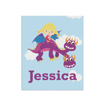 Girl Flying on a Dragon Poster - Matte - 20x24 (Personalized)