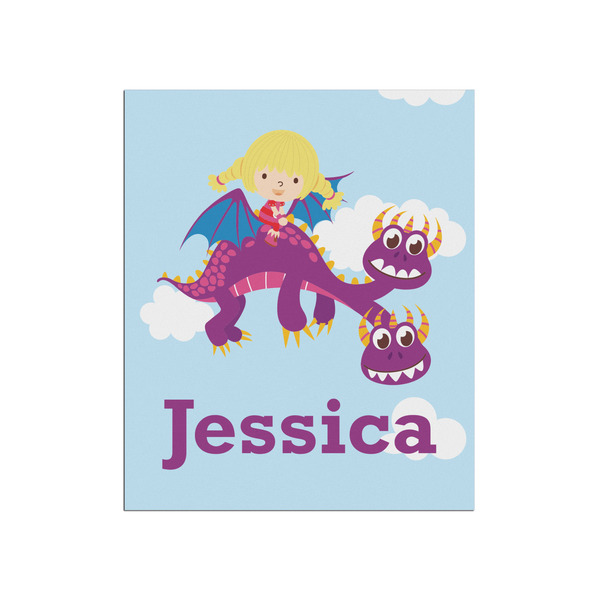 Custom Girl Flying on a Dragon Poster - Matte - 20x24 (Personalized)