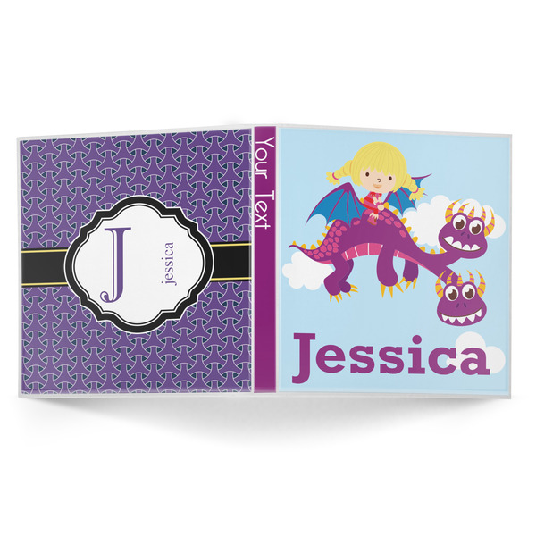 Girl Flying on a Dragon 3-Ring Binder Approval- 1in