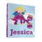 Girl Flying on a Dragon 3 Ring Binders - Full Wrap - 1" - FRONT