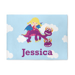 Girl Flying on a Dragon 5' x 7' Indoor Area Rug (Personalized)