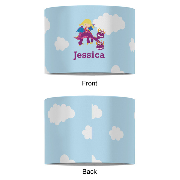 Girl Flying on a Dragon 8" Drum Lampshade - APPROVAL (Fabric)