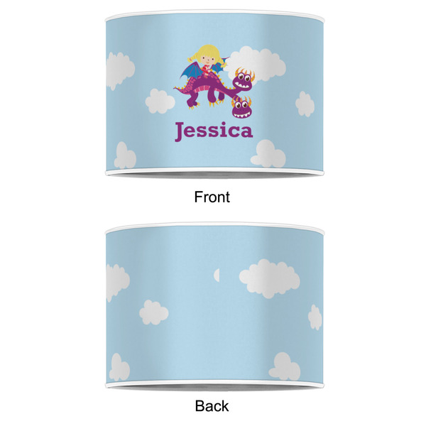 Girl Flying on a Dragon 8" Drum Lampshade - APPROVAL (Poly Film)