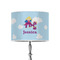 Girl Flying on a Dragon 8" Drum Lampshade - ON STAND (Poly Film)