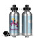 Girl Flying on a Dragon Aluminum Water Bottle - Front and Back