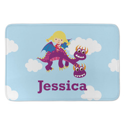 Girl Flying on a Dragon Anti-Fatigue Kitchen Mat (Personalized)