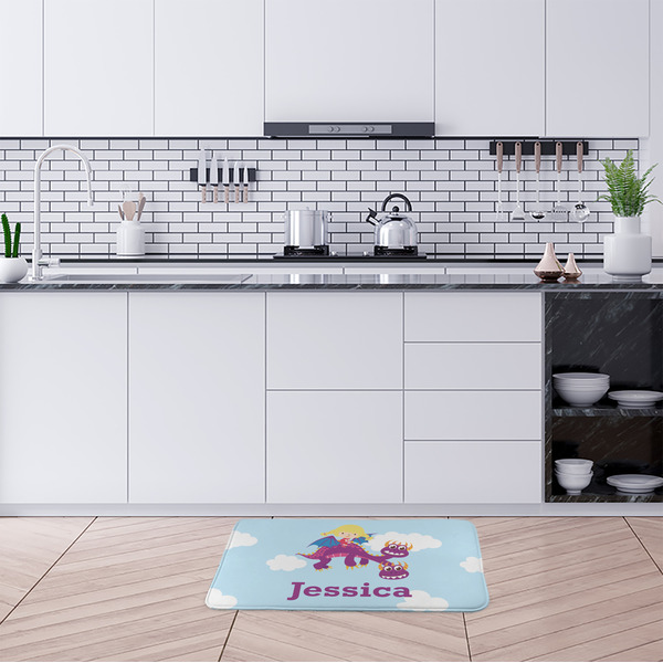 Girl Flying on a Dragon Anti-Fatigue Kitchen Mats - LIFESTYLE