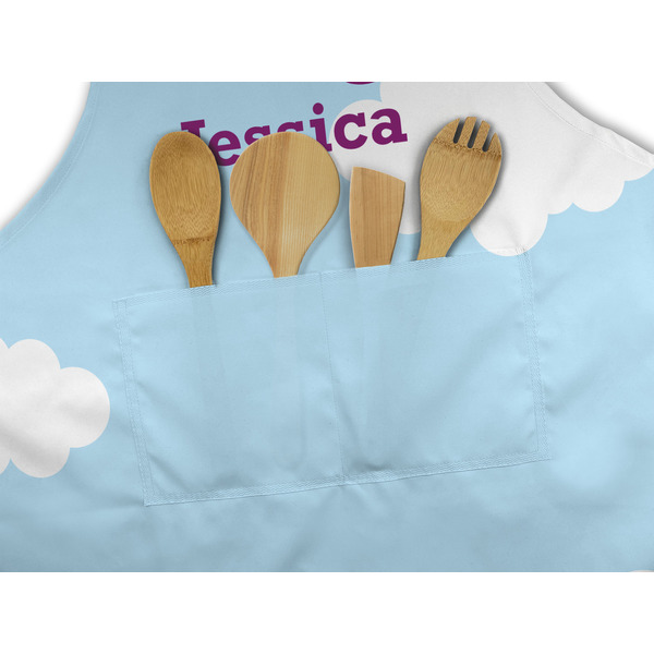 Girl Flying on a Dragon Apron - Pocket Detail with Props