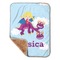 Girl Flying on a Dragon Sherpa Baby Blanket 30" x 40" (Personalized)
