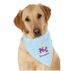 Girl Flying on a Dragon Dog Bandana Scarf w/ Name or Text