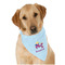 Girl Flying on a Dragon Dog Bandana Scarf w/ Name or Text