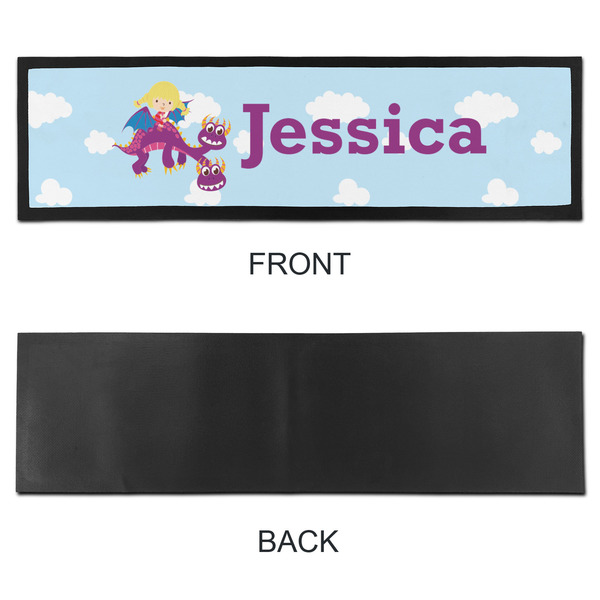 Girl Flying on a Dragon Bar Mat - Large - APPROVAL