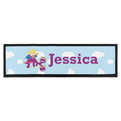 Girl Flying on a Dragon Bar Mat (Personalized)