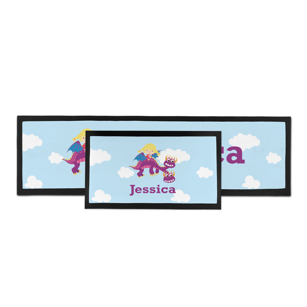 Girl Flying on a Dragon Bar Mat - Parent Main