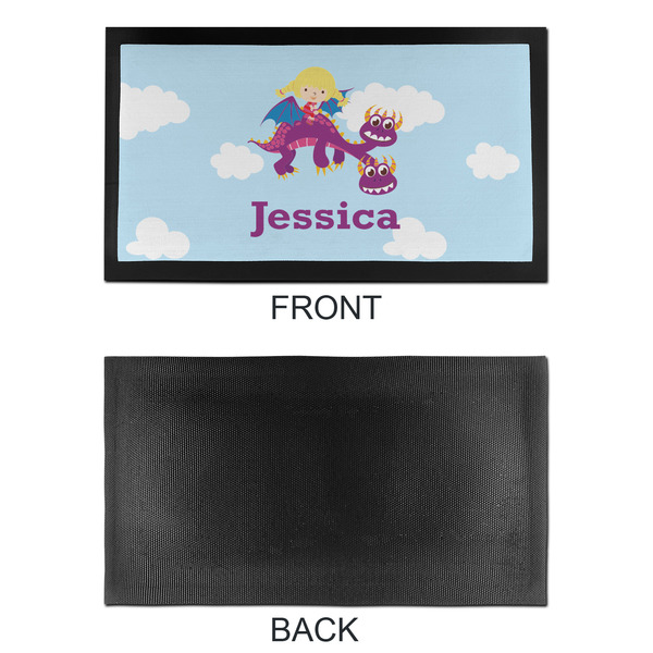 Girl Flying on a Dragon Bar Mat - Small - APPROVAL