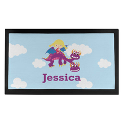 Girl Flying on a Dragon Bar Mat - Small (Personalized)