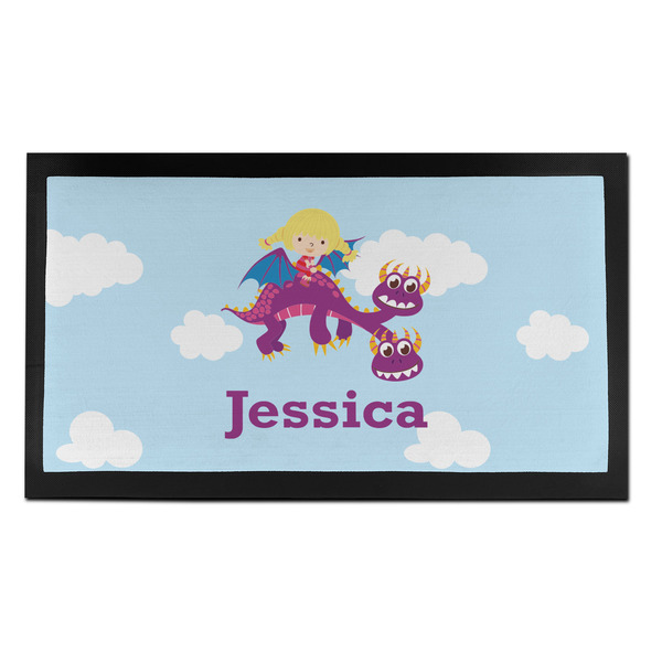 Girl Flying on a Dragon Bar Mat - Small - FRONT