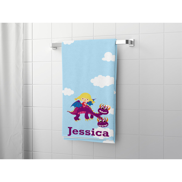 Girl Flying on a Dragon Bath Towel - LIFESTYLE