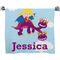 Girl Flying on a Dragon Bath Towel (Personalized)