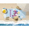 Girl Flying on a Dragon Beach Towel Lifestyle