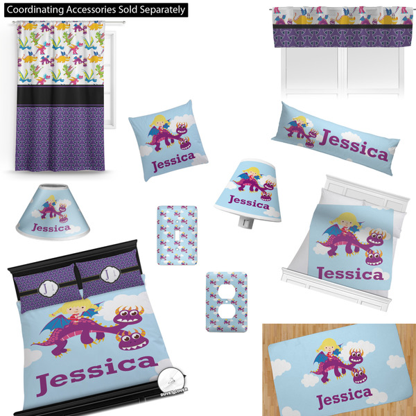 Girl Flying on a Dragon Bedroom Decor & Accessories2