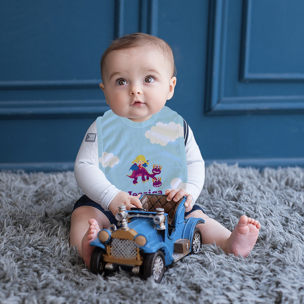 Girl Flying on a Dragon Bib Lifestyle Boy