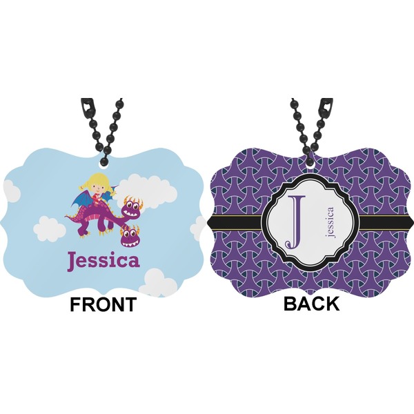 Girl Flying on a Dragon Car Ornament (Approval)