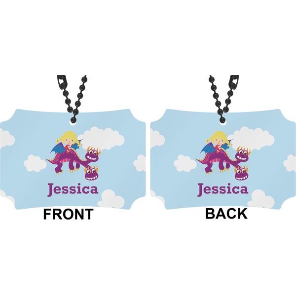 Girl Flying on a Dragon Car Ornament - Berlin (Approval)