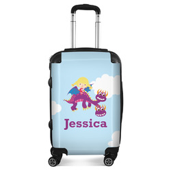 Girl Flying on a Dragon Suitcase - 20" Carry On (Personalized)