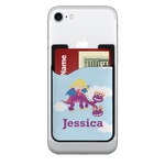 Girl Flying on a Dragon 2-in-1 Cell Phone Credit Card Holder & Screen Cleaner (Personalized)